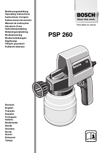 Manual de uso Bosch PSP 260 Sistema de pintura