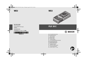 Manuale Bosch PLR 50 C Misuratore di distanza laser