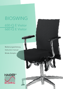 Handleiding Bioswing 650 iQ E Visitor Bureaustoel