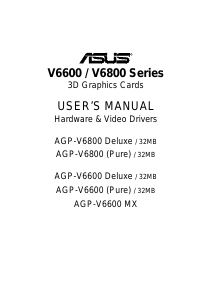 Manual Asus AGP-V6800 Pure (32M) Graphics Card