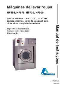 Manual Alliance HF730 Máquina de lavar roupa