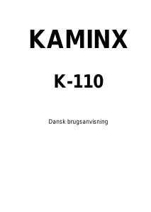 Brugsanvisning Alaska K-110 KaminX Varmeblæser