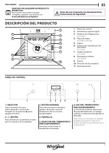 Manual de uso Whirlpool AKP 462/IX Horno