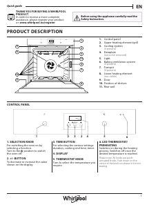 Manual Whirlpool AKP 462/IX Oven