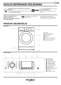 Bruksanvisning Whirlpool FWDD1071681WS EU Kombimaskin vask-tørk