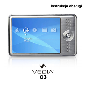Instrukcja Vedia C3 Odtwarzacz Mp3