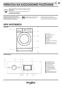 Návod Whirlpool FWDG 861483 WBV EE N Práčka so sušičkou