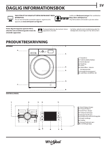 Bruksanvisning Whirlpool FWDG96148SBS EU Kombinerad tvätt-tork