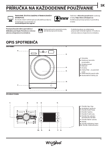 Návod Whirlpool FWDG96148SBS EU Práčka so sušičkou