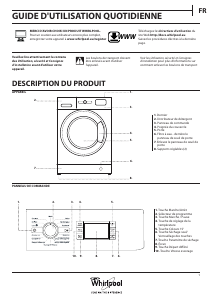 Mode d’emploi Whirlpool WWDC 8614 Lave-linge séchant