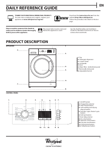 Handleiding Whirlpool WWDE 8614 Was-droog combinatie