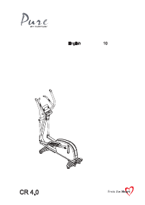 Handleiding Tunturi Pure CR 4.0 Crosstrainer