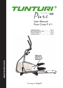 Manual Tunturi Pure F 4.1 Cross Trainer