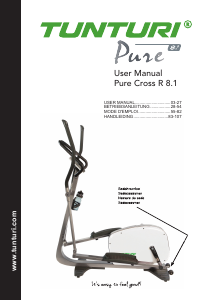 Manual Tunturi Pure R 8.1 Cross Trainer