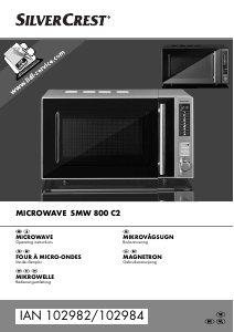 Manual SilverCrest SMW 800 C2 Microwave