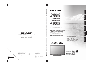 Mode d’emploi Sharp AQUOS LC-52X20E Téléviseur LCD