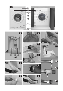 Manual Whirlpool AWOC 9253 Máquina de lavar roupa