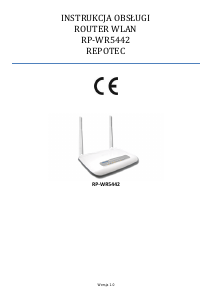 Instrukcja Repotec RP-WR5442 Router