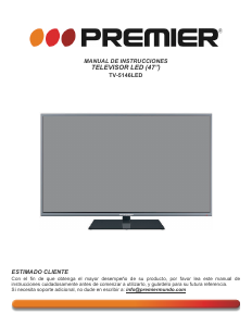 Manual de uso Premier TV-5146LED Televisor de LED