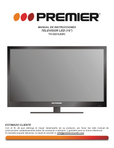 Manual de uso Premier TV-5231LEDC Televisor de LED