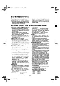 Manual Whirlpool AWOE 1014 Washing Machine