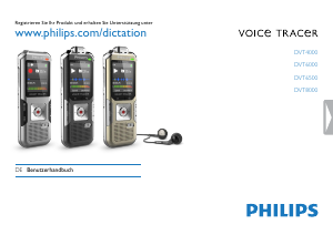 Bedienungsanleitung Philips DVT6000 Voice Tracer Diktiergerät