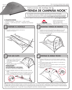 Manual de uso MSR Nook Carpa de campaña