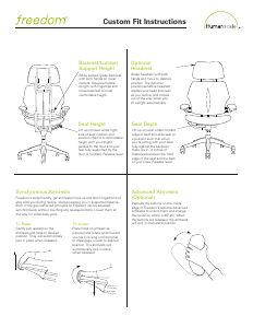 Manual Humanscale Freedom Custom Fit Office Chair