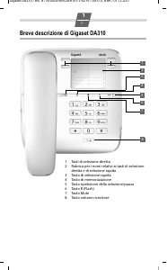 Manuale Gigaset DA310 Telefono