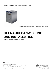 Bedienungsanleitung GGM Gastro Tronic 670A Geschirrspüler