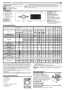 Bedienungsanleitung Whirlpool FFBBE 8638 BEV F Waschmaschine