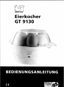 Bedienungsanleitung General Technic GT 9130 Eierkocher