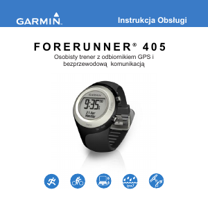 Instrukcja Garmin Forerunner 405 Zegarek sportowy