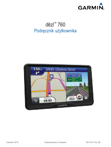 Instrukcja Garmin dezl 760 Nawigacja przenośna