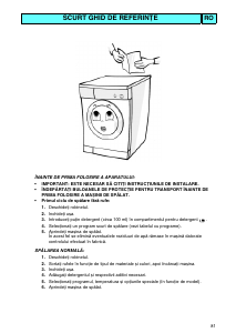 Manual Whirlpool FL 242/1 WP Mașină de spălat