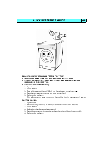 Manual Whirlpool FL 243 Washing Machine
