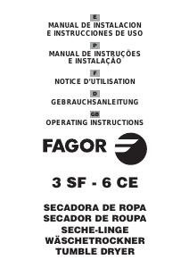 Manual de uso Fagor 3SF-6CE Secadora