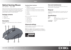 Handleiding Exibel GMX5 Muis