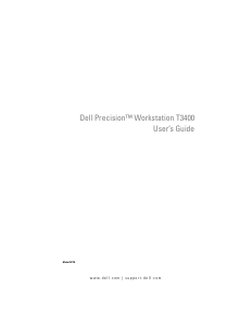 Handleiding Dell Precision Workstation T3400 Desktop