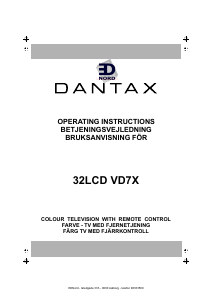 Brugsanvisning Dantax 32LCD-VD7X LCD TV