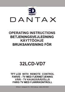 Brugsanvisning Dantax 32LCD0VD7 LCD TV