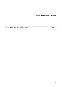 Manual Caple WMi1012 Washing Machine