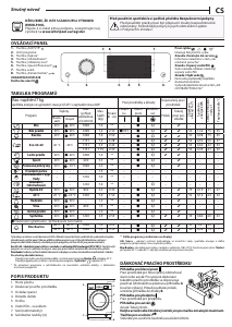 Manuál Whirlpool FWSD 71283 SV EE N Pračka