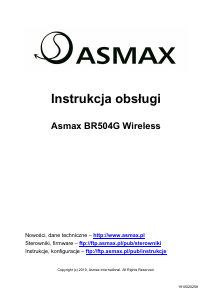 Instrukcja Asmax BR504G Router