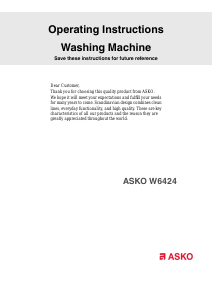 Handleiding Asko W6424 Wasmachine