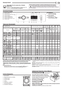 Manuál Whirlpool FWSL 61051 W EE N Pračka
