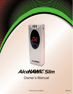 Manual AlcoHAWK Slim Breathalyzer