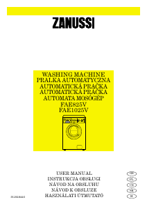 Manual Zanussi FAE 1025 Washing Machine