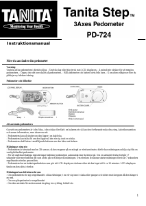 Bruksanvisning Tanita PD724 Stegräknare