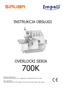 Instrukcja Siruba 700K Maszyna do szycia